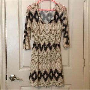 Charlotte Russe Printed Hacci A-Line Dress